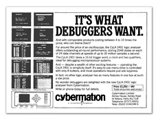 Advertising: Cybermation, Software Debugger Campaign