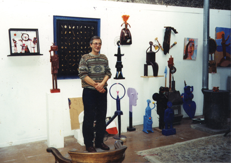 Photograph: Marcus in His Studio Circa 1995