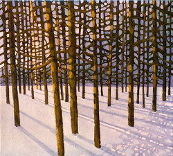 Painting: Trees/Snow/Sun